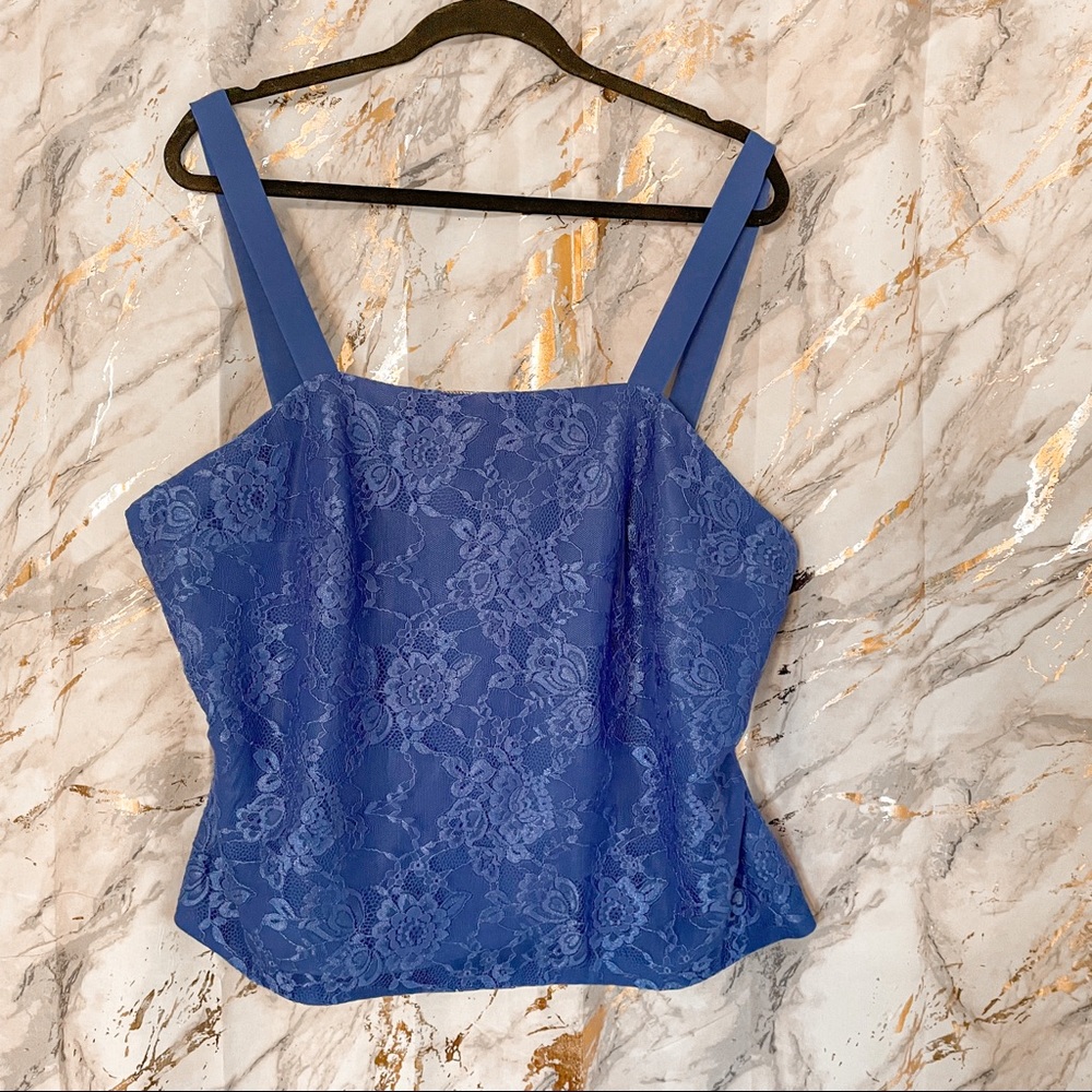 Indigo Lace Blouse